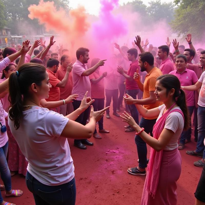 Aradhana Travels Holi Festival Celebration