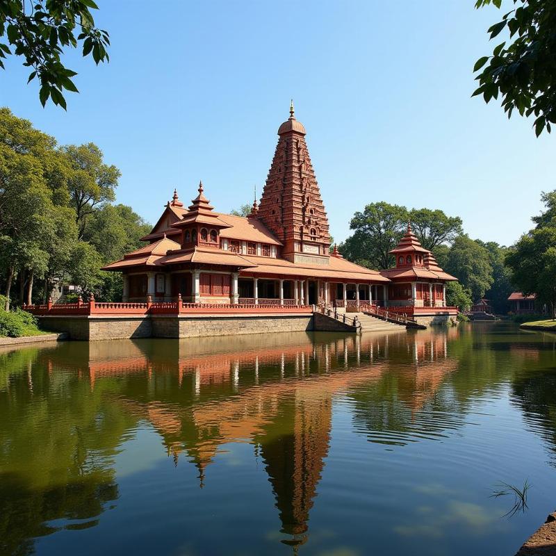 Aranmula Parthasarathy Temple near Adoor, Kerala