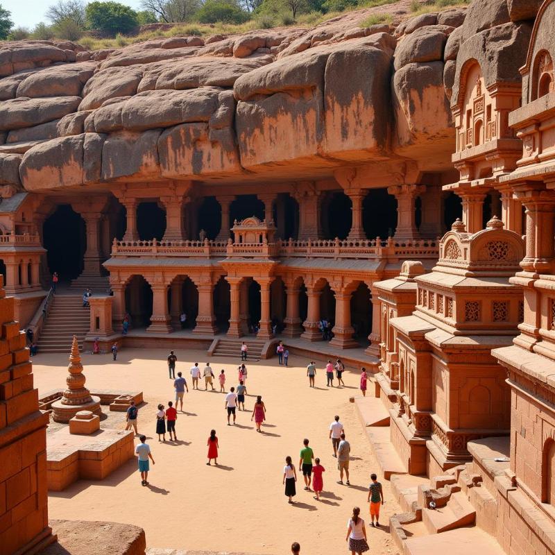 Badami Cave Temples near Hubli