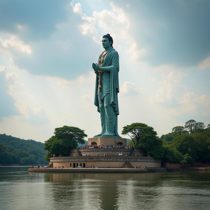 Majestic Basaveshwara Statue at Kudalasangama