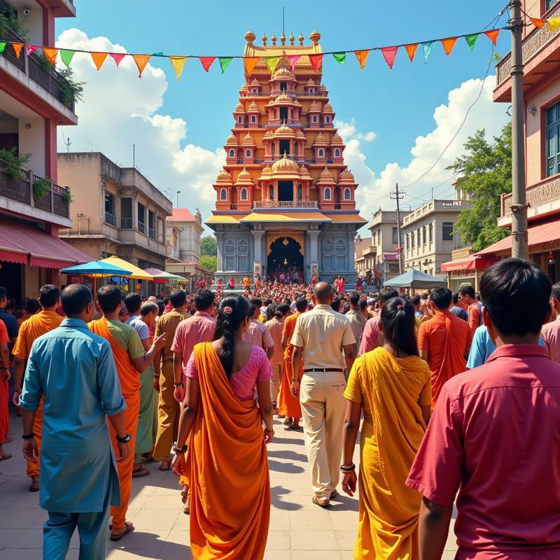 Temple Festival on Bel Road