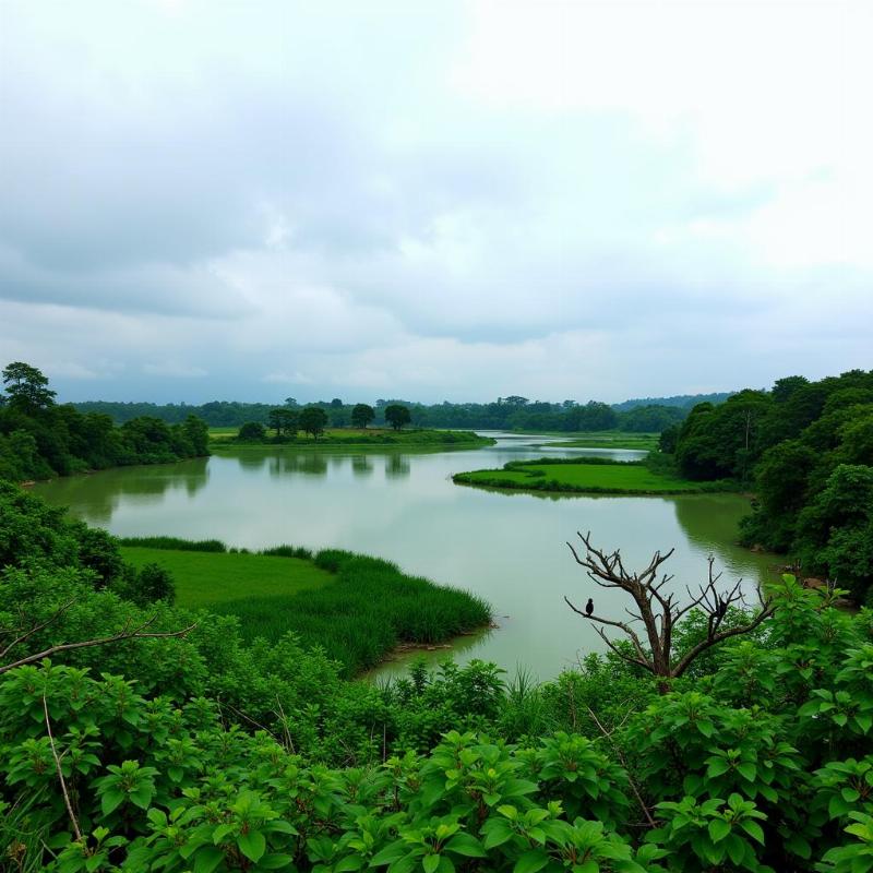 Bhigwan Bird Sanctuary in Monsoon