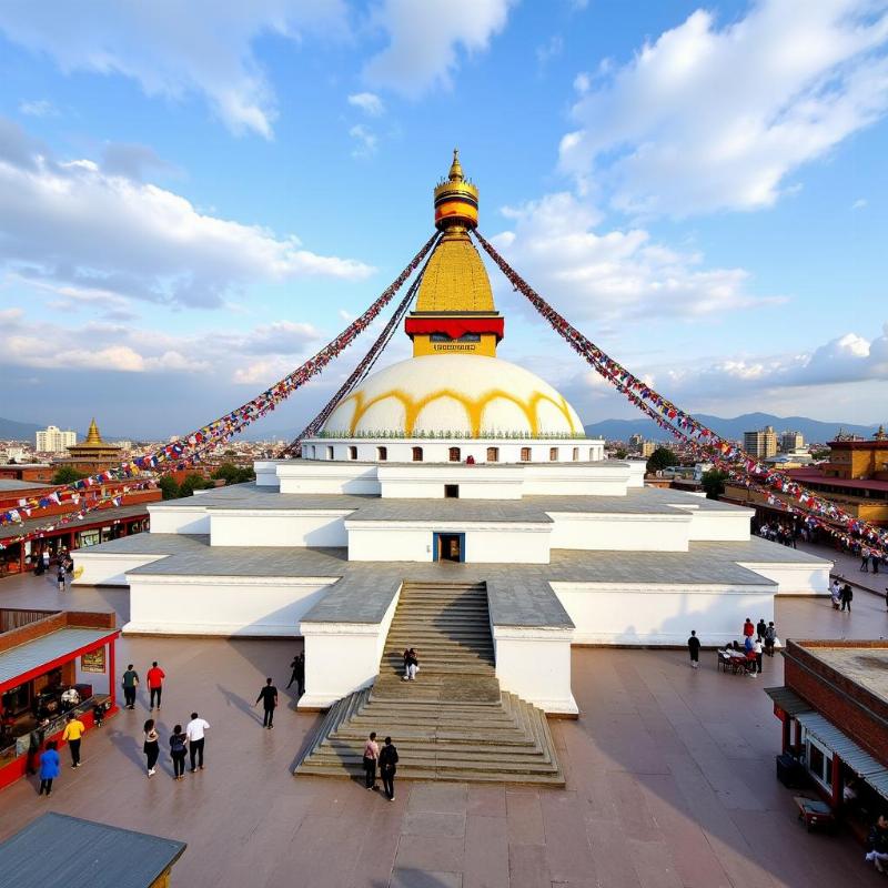 Boudhanath Stupa in Kathmandu, Nepal