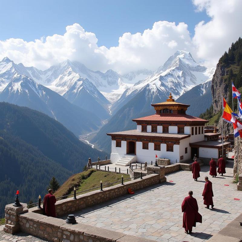 Buddhist Monastery Himalayas