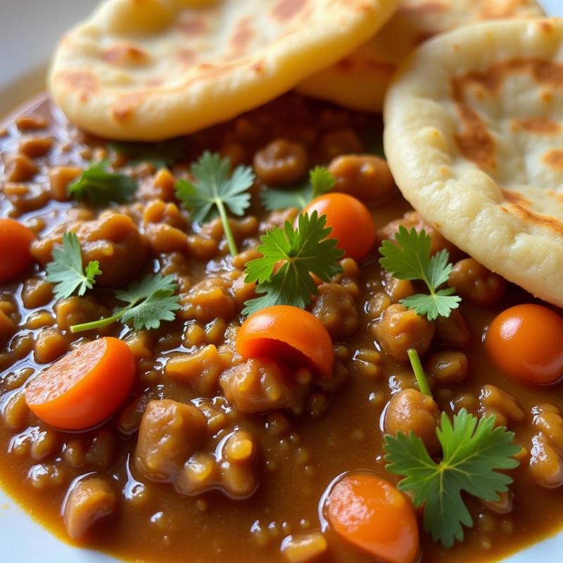 Chole Bhature Close-up in Connaught Place