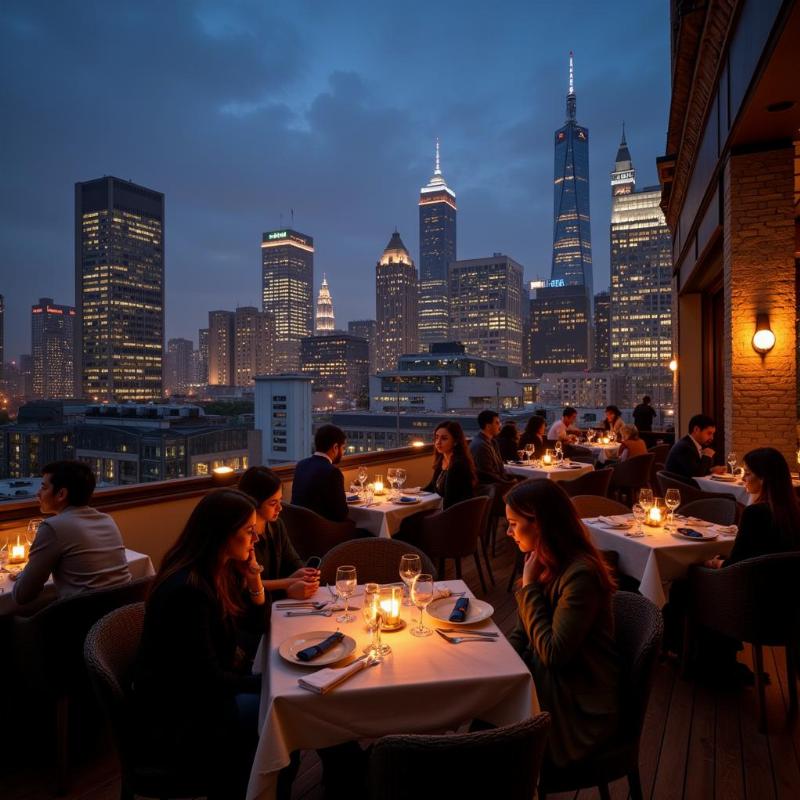 Connaught Place Rooftop Restaurant Dining