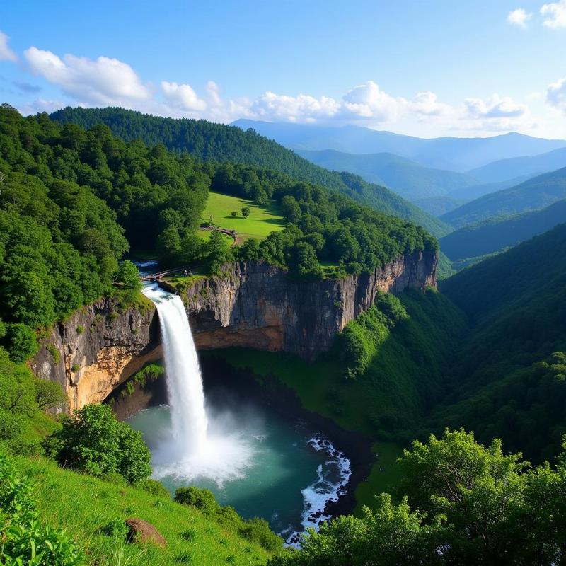 Coorg scenic beauty featuring Abbey Falls and Raja's Seat