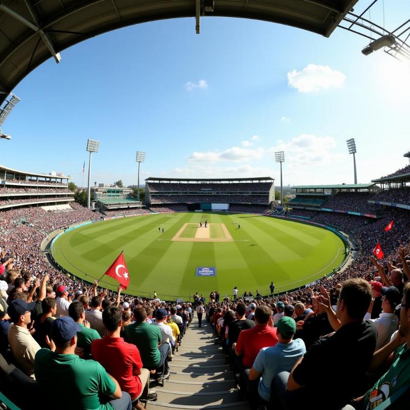 Cricket Fans in Australia Stadium