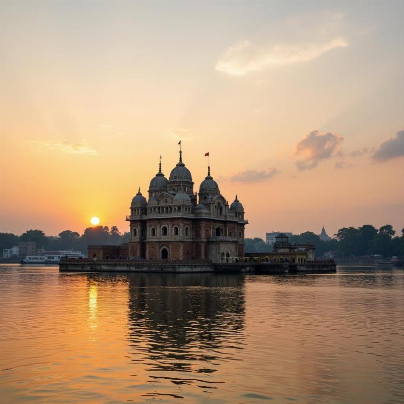 Dakshineswar Kali Temple on the Riverfront in Kolkata