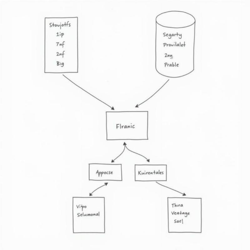 Database normalization diagram