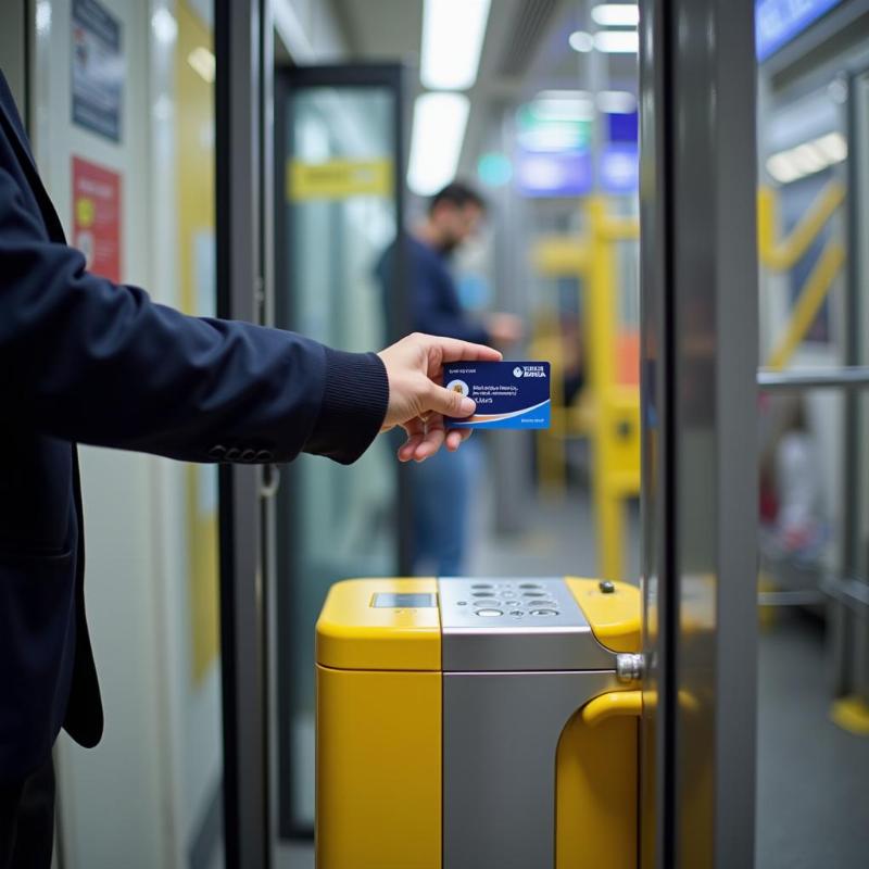 Using a Delhi Metro Smart Card