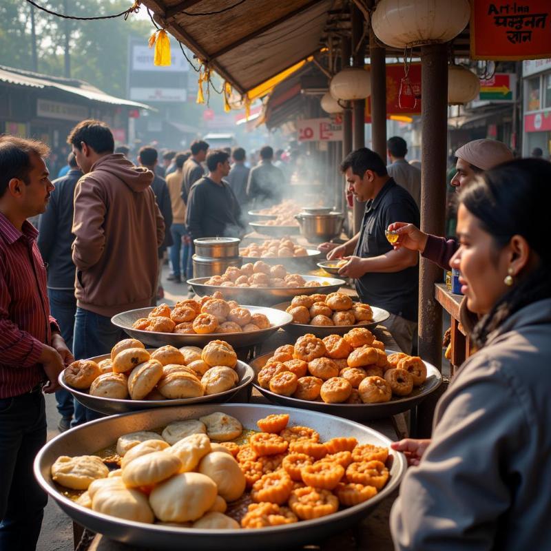 Street Food Breakfast in Delhi