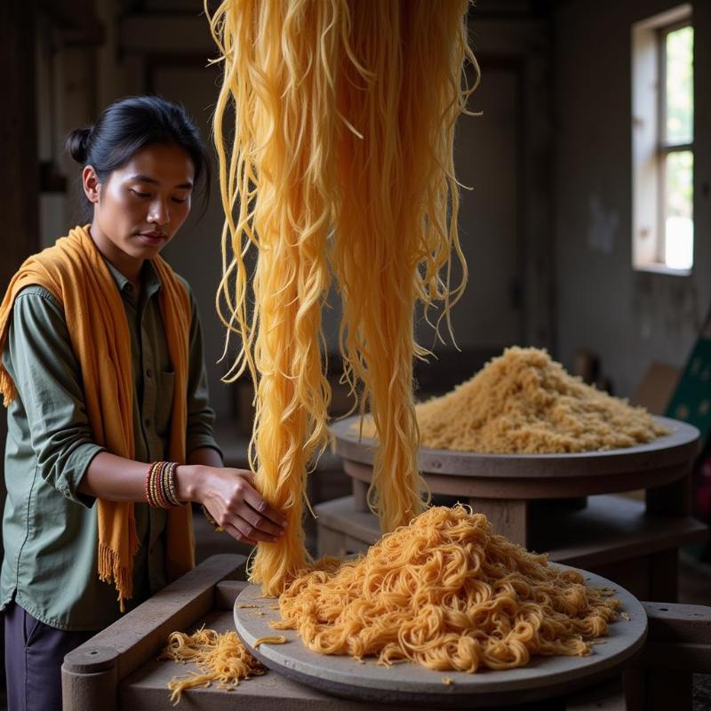 Mysore Silk Reeling Process