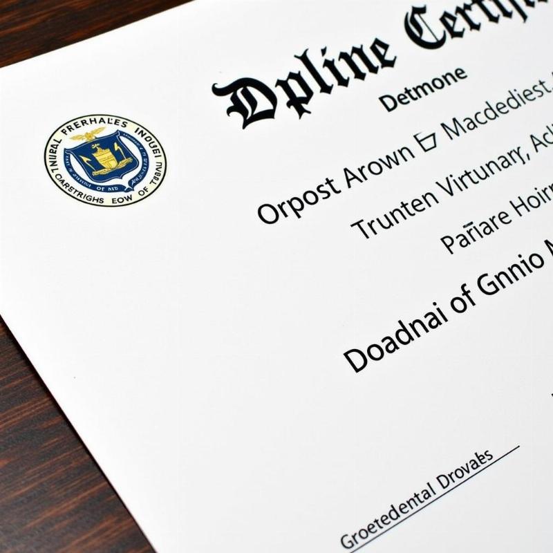 Domicile Certificate Example