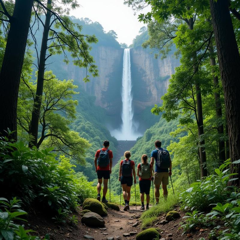 Trekking to Dudhsagar Waterfall