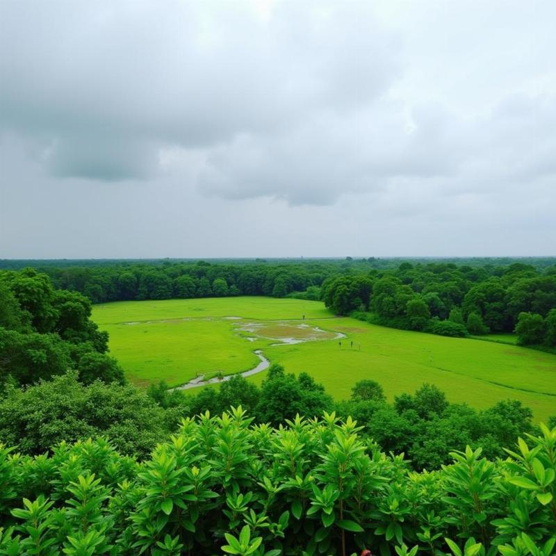 Dudhwa National Park Monsoon Season: Lush Green Landscape