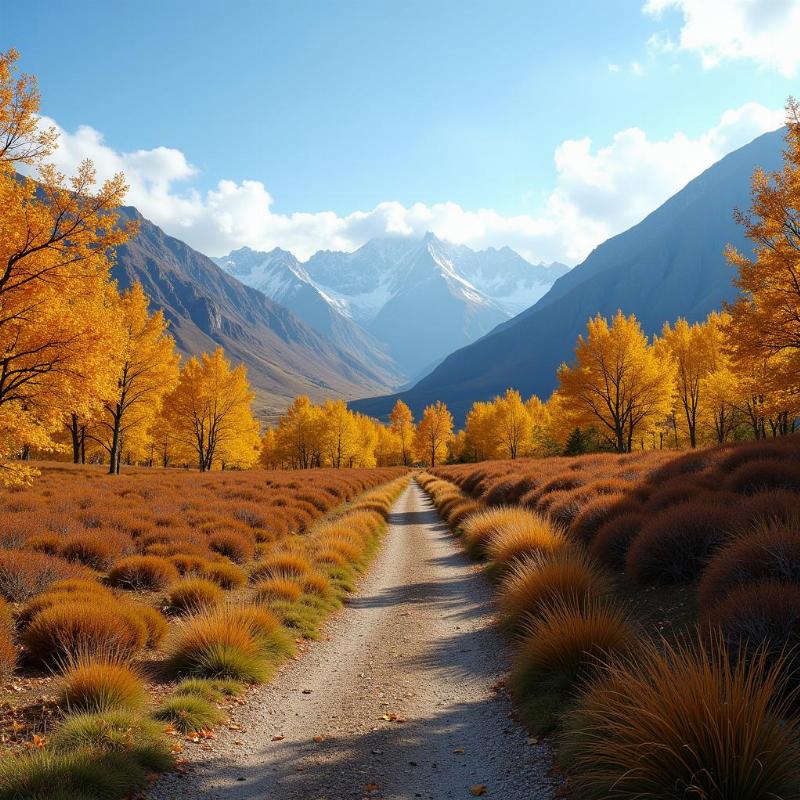 Dzukou Valley in autumn, ideal for trekking