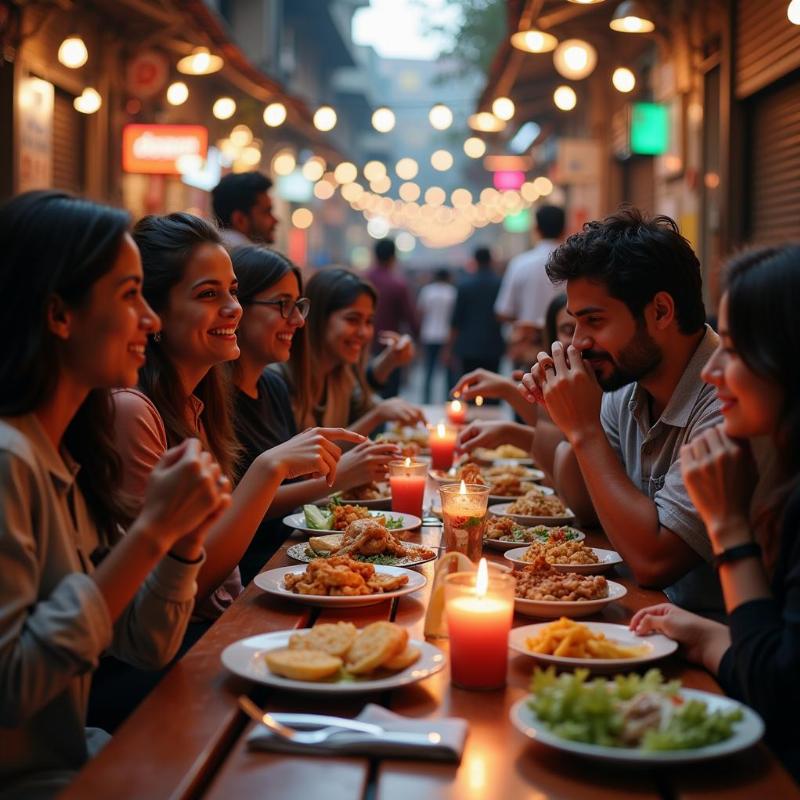 Enjoying Street Food in Chandni Chowk on Birthday