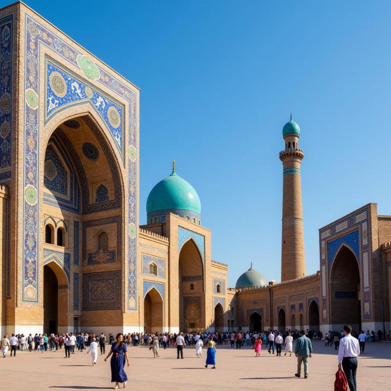 Exploring Registan Square, Samarkand, Uzbekistan