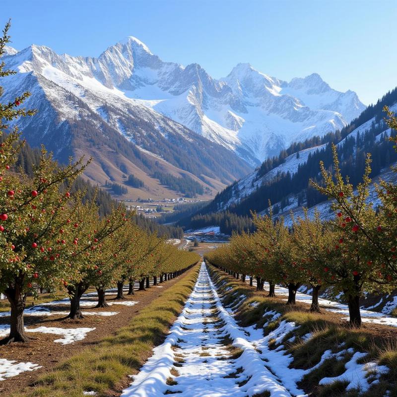 Apple Orchards and Himalayan Views in Fagu