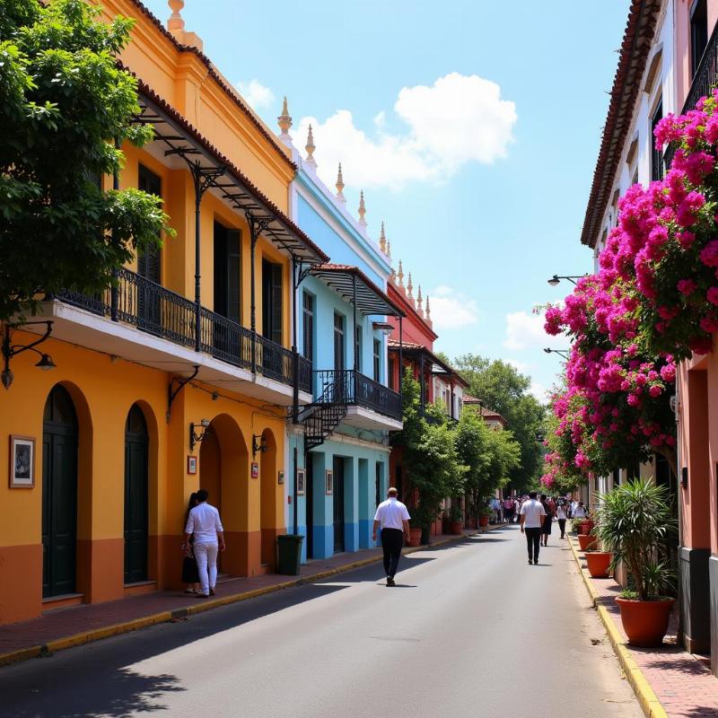 Pondicherry French Quarter Street View