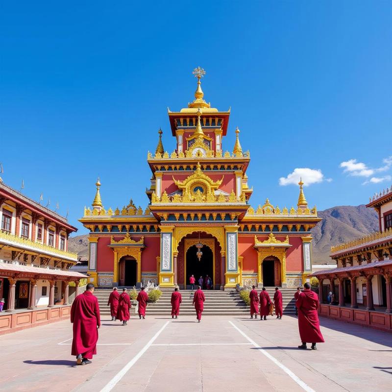 Golden Temple Kushal Nagar: A Vibrant Tibetan Monastery