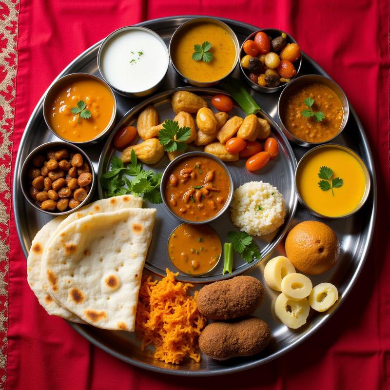 Traditional Gujarati Thali