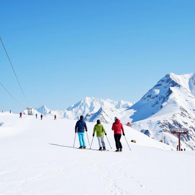 Gulmarg Skiing in February