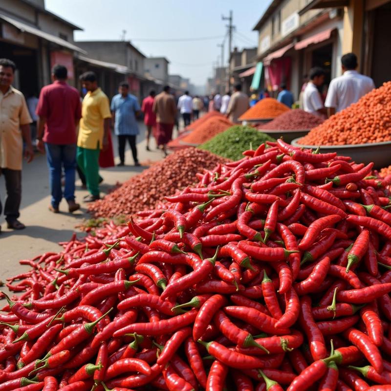 Guntur Mirchi Yard Chili Market