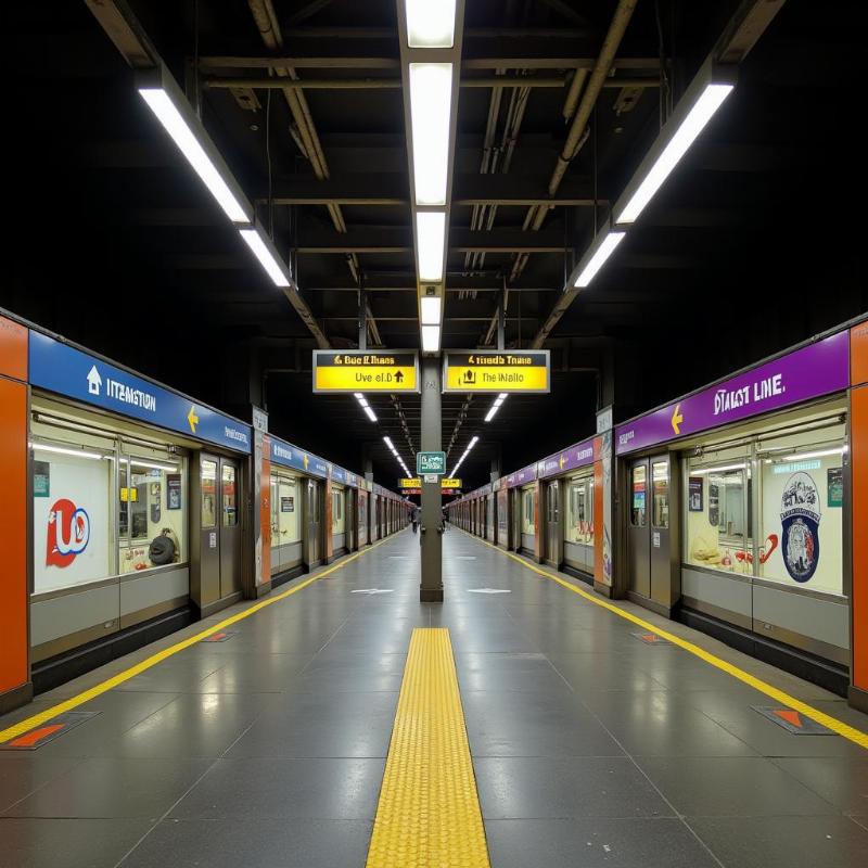 Hauz Khas Metro Station Interchange