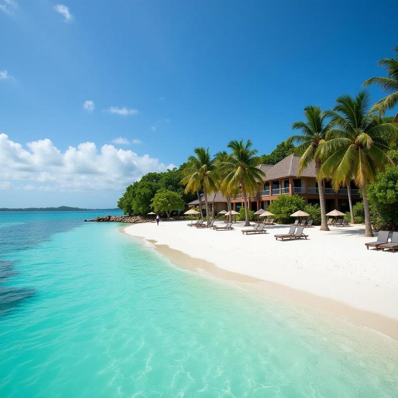 Beachfront resort on Havelock Island