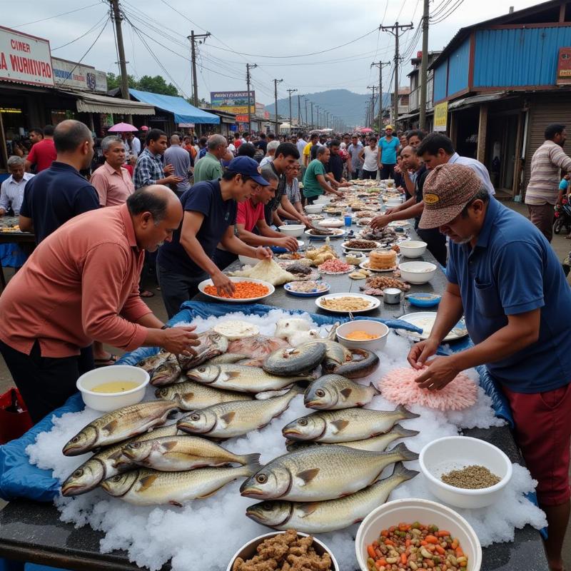 Honnavar Fish Market Scene: Experience the vibrant local life