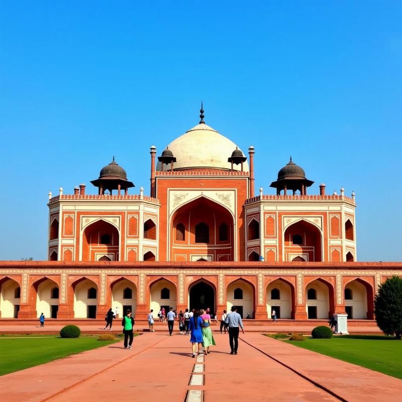 Humayun's Tomb near Nizamuddin Railway Station