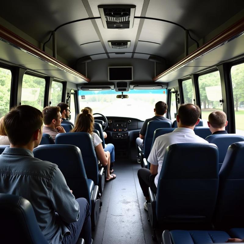 Hyderabad City Tour Bus Interior