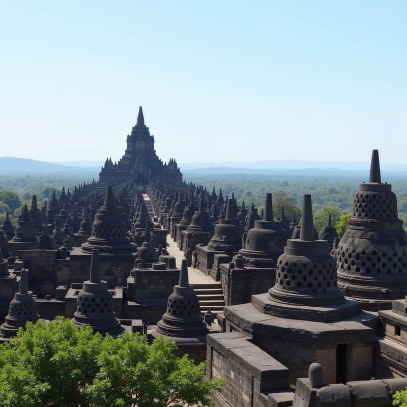 Borobudur Temple in Java