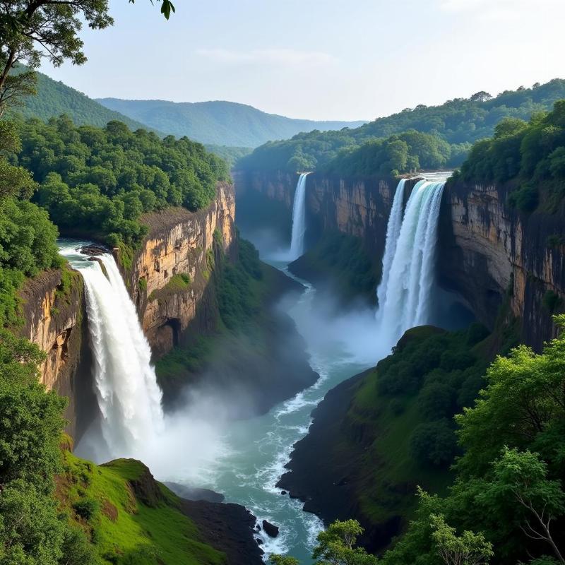 Jog Falls: A Majestic Waterfall near Sagara, Karnataka, India