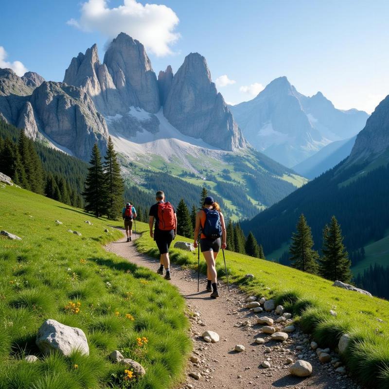 Hiking in the Julian Alps, Slovenia