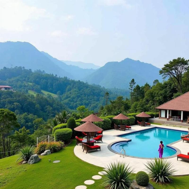 Resort in Kalasa with Kudremukh View