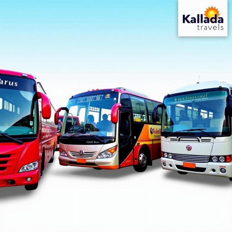 Kallada Travels' Diverse Bus Fleet