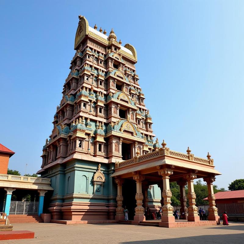 Thanumalayan Temple Sculptures and Architecture