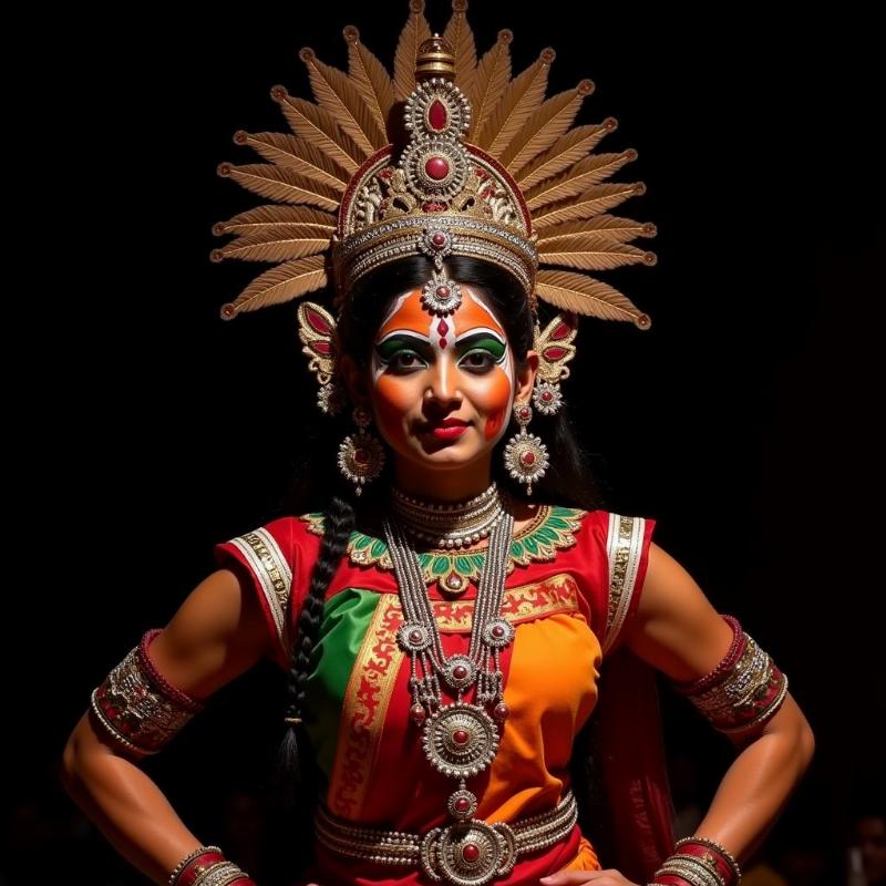 Kathakali dance performance in Kerala