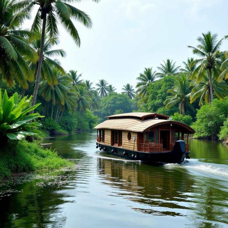 Scenic Kerala Backwaters Houseboat Cruise