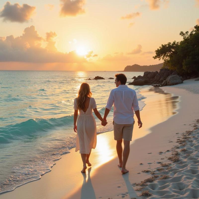 Kesari Tours Maldives Couple on Beach