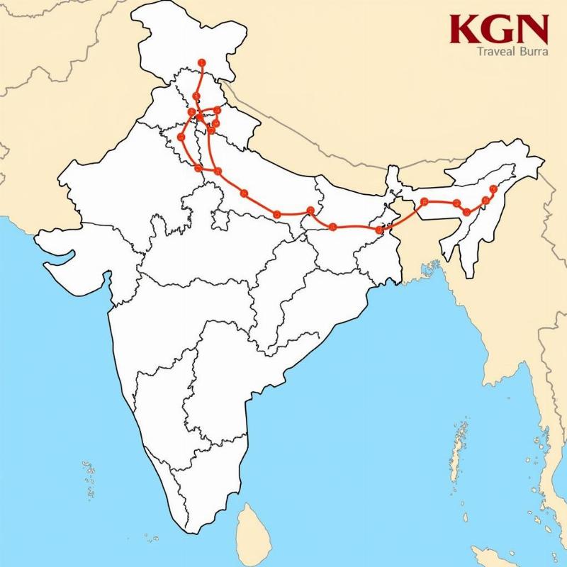 KGN Travels Route Map