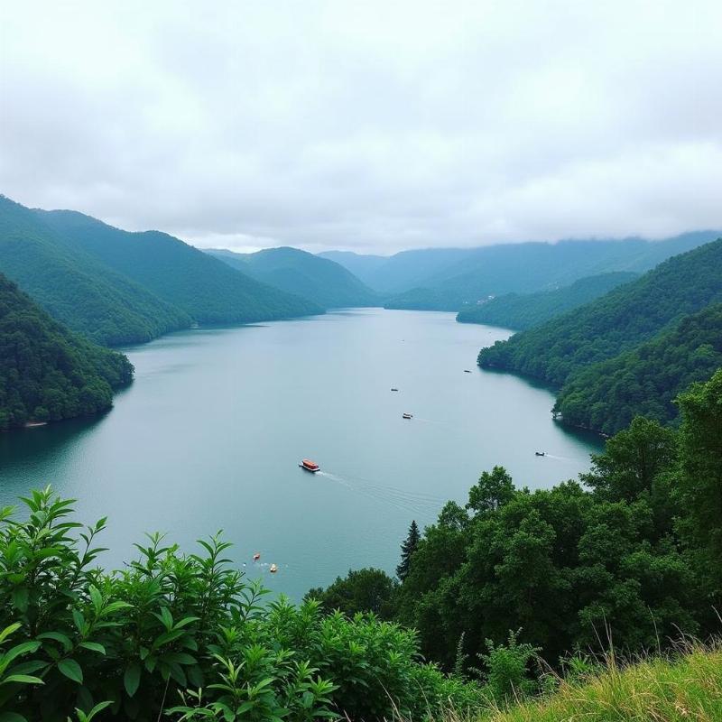 Scenic view of Kodaikanal Lake