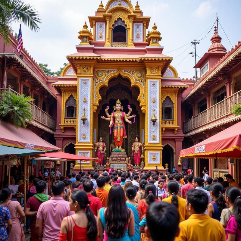 Vibrant Durga Puja Celebrations in Kolkata