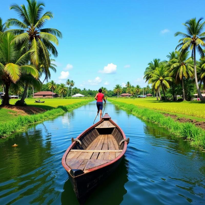 Boat Ride through Konaseema Backwaters