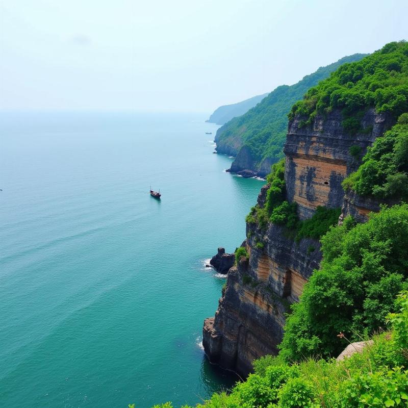 Scenic view of the Konkan coastline