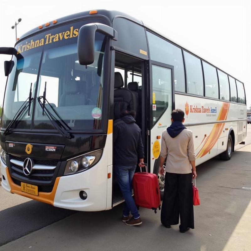 Krishna Travels Amreli Bus