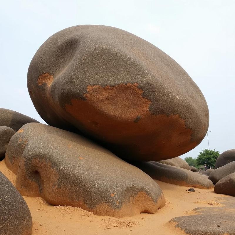 Krishna's Butter Ball Mahabalipuram